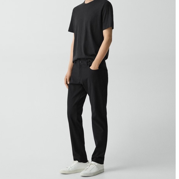 Theory Zaine Neoteric 5-Pocket Men’s Size 33 Performance Stretch Pant black - Picture 1 of 10